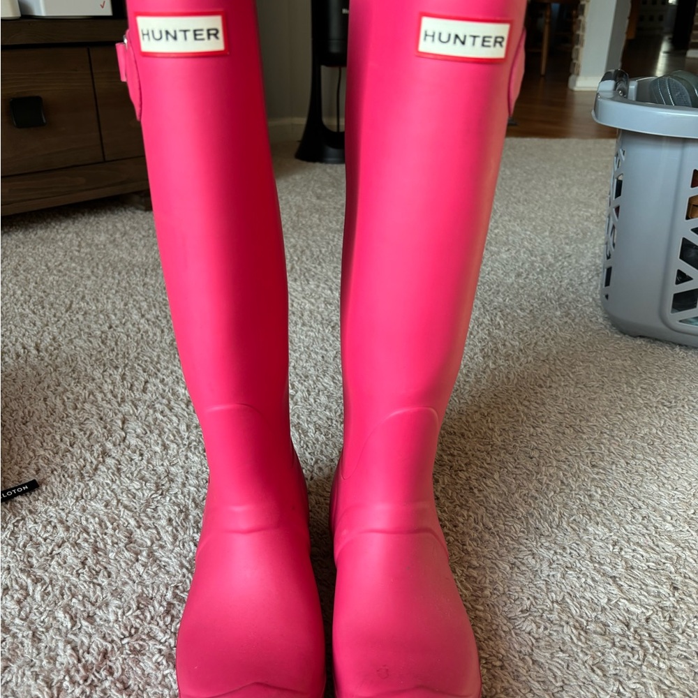 Pink Hunter Tall boots